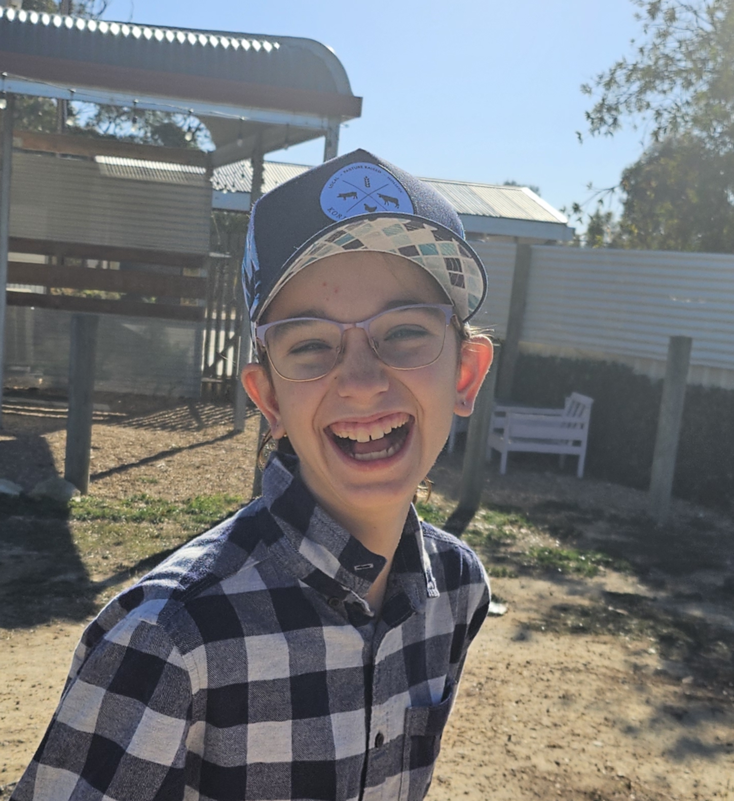 Patterned Blue Korinya Farm Gate Hat - Merchandise - Image 11