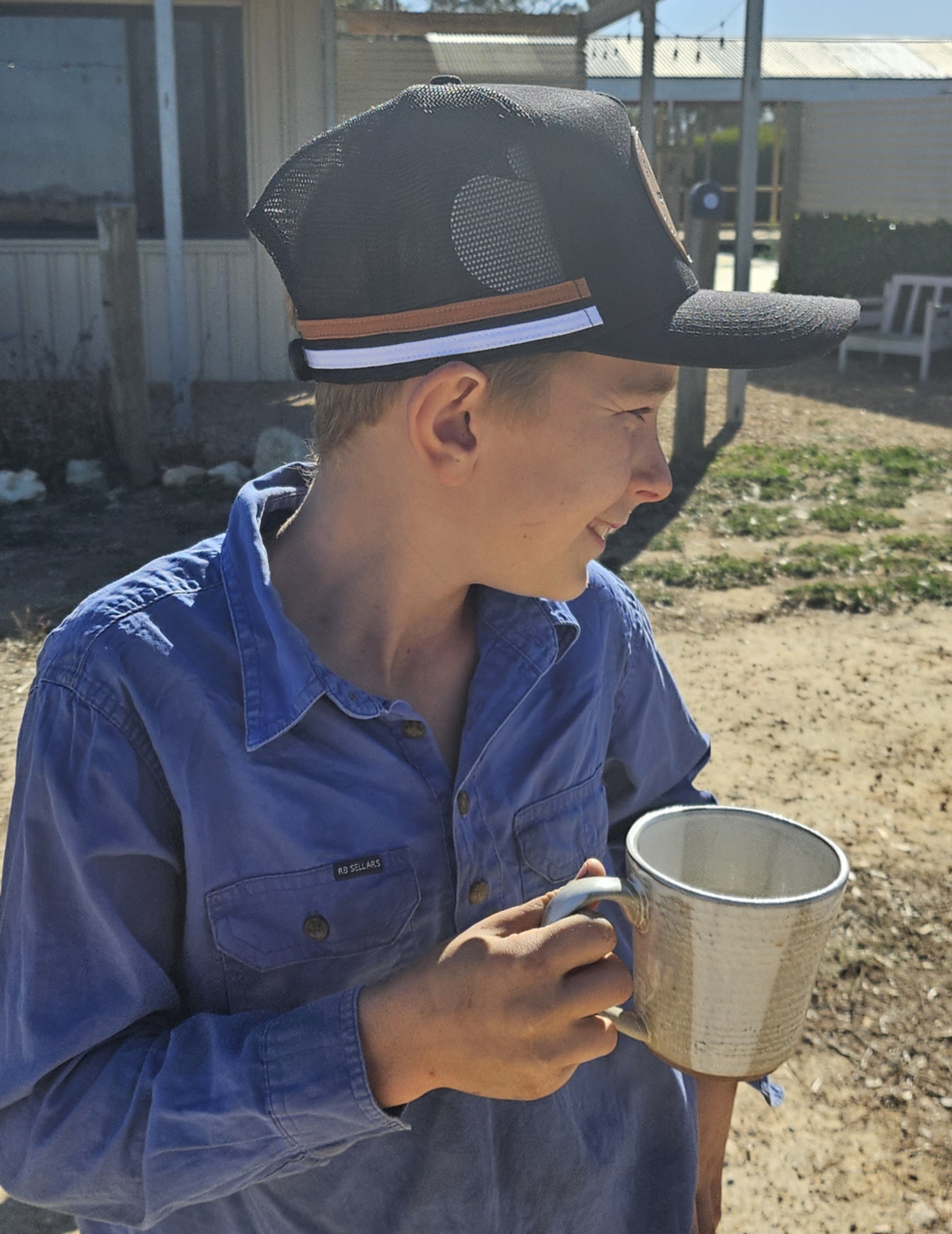 Black Tan & Leather Hat - Merchandise - Image 10