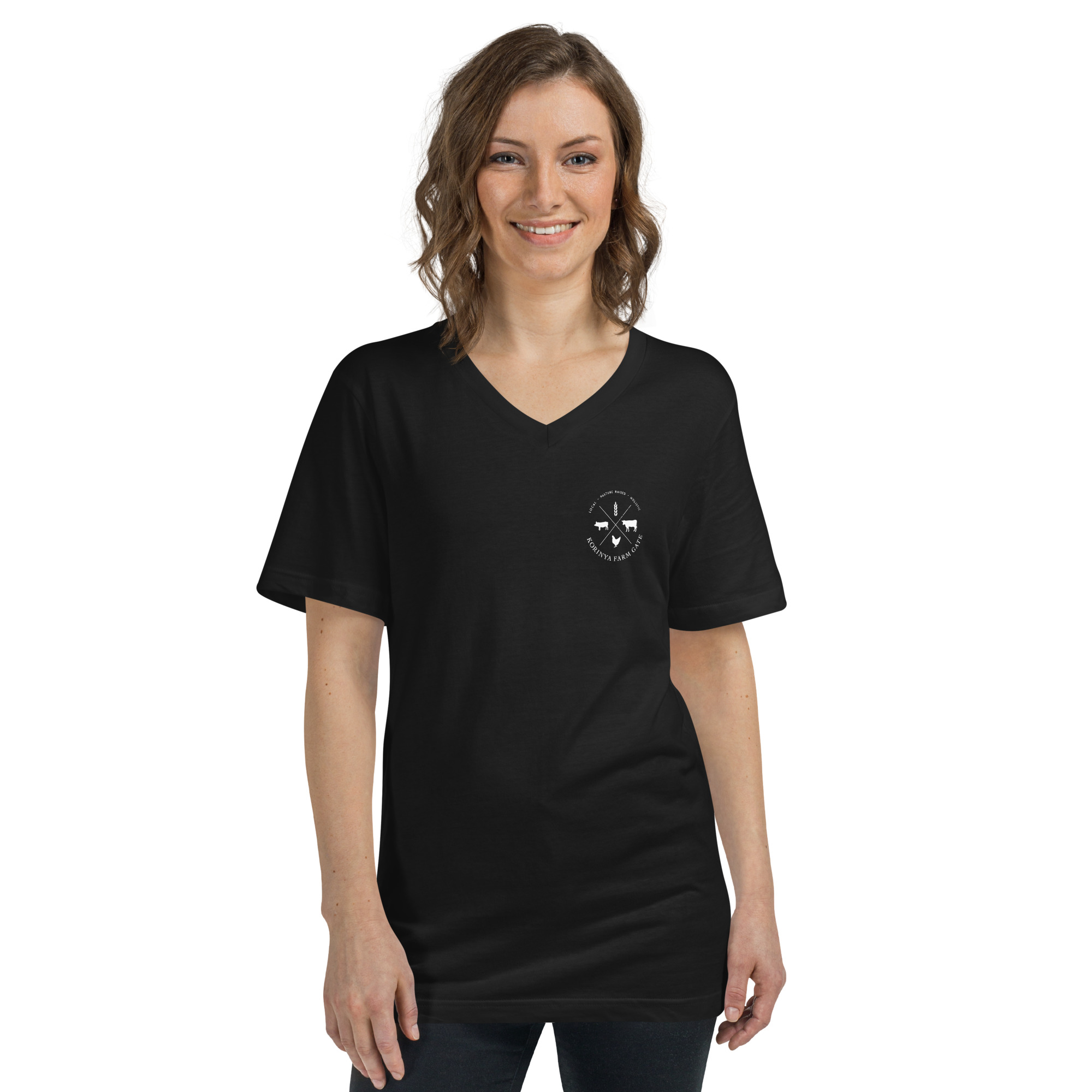 Korinya Basic V-Neck T-Shirt - Image 3