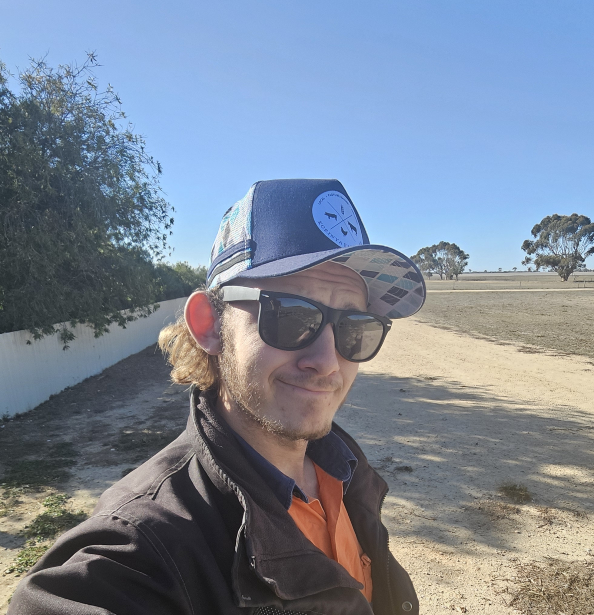 Patterned Blue Korinya Farm Gate Hat - Merchandise - Image 2