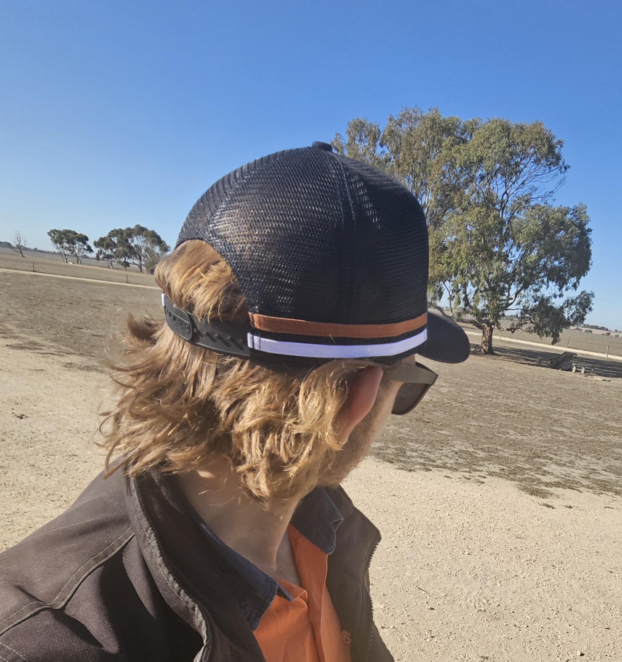 Black Tan & Leather Hat - Merchandise - Image 3