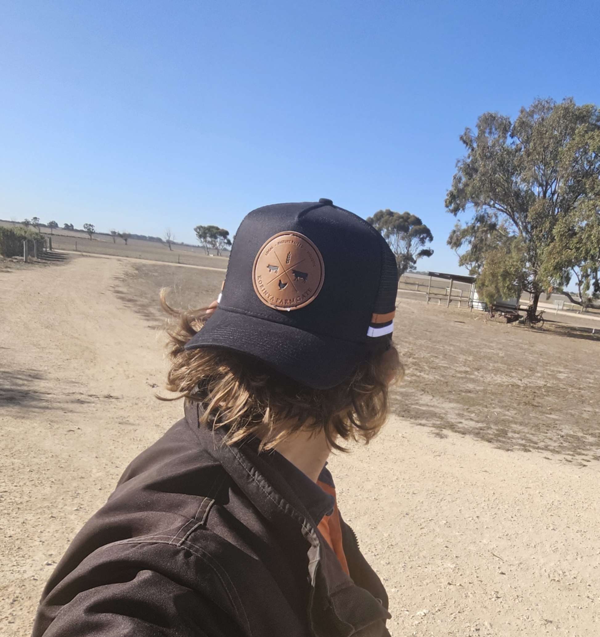 Black Tan & Leather Hat - Merchandise - Image 5