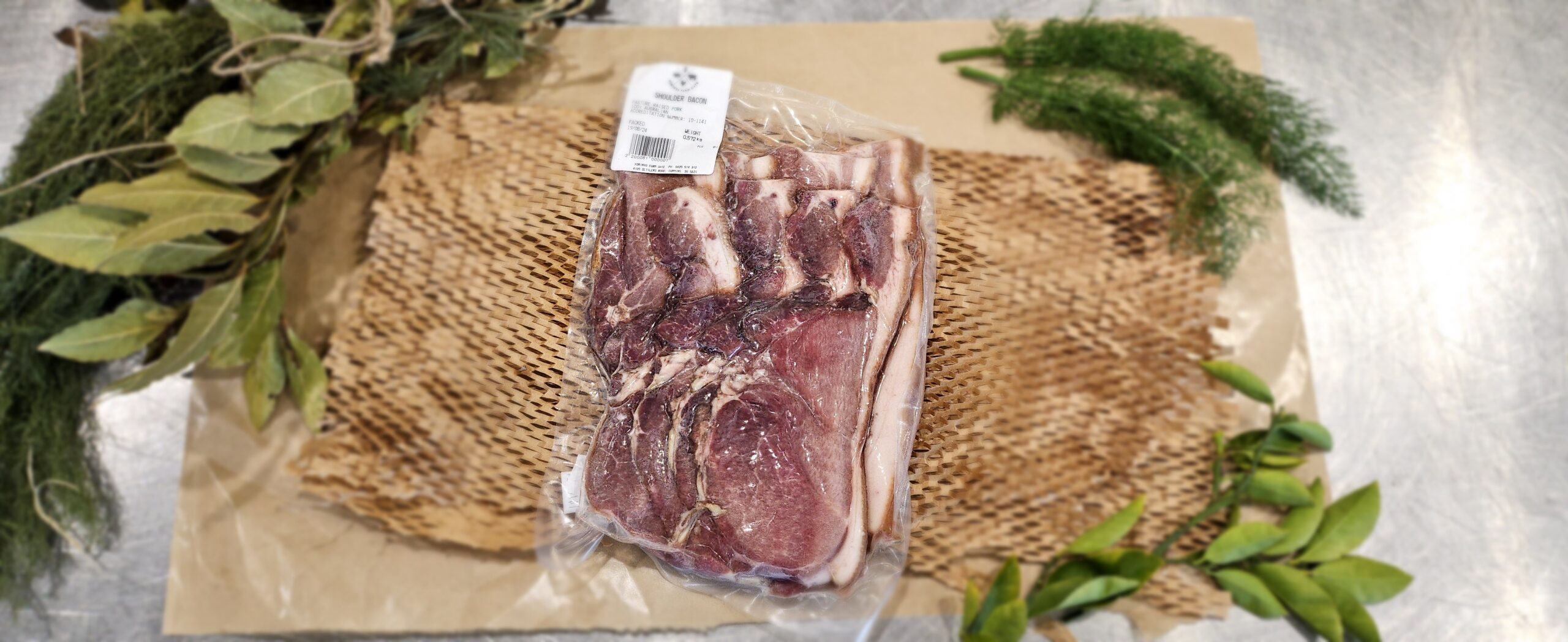 Nitrate Free Shoulder Bacon - Smoked with Aussie Red Gum